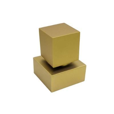 Acabamento Registro Quadrado Pressão Gaveta Dourado Fosco