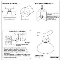 Kit 1 Acabamento Registro Rose Gold Fosco C41 + 1 Acabamento C55 - 8