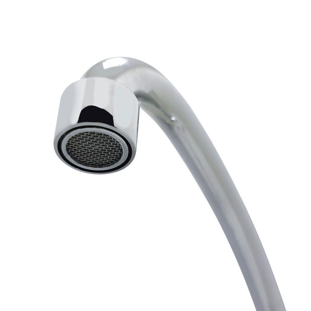 Torneira Pia Cozinha Parede Bica Móvel Cromado Abs 1/4 De Volta - 5