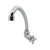 Torneira Pia Cozinha Parede Bica Móvel Cromado Abs 1/4 De Volta - 1