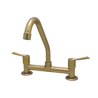 Torneira Cozinha Misturador água Quente/fria Mesa Bancada Alavanca Dourado Fosco Luxo Bognar