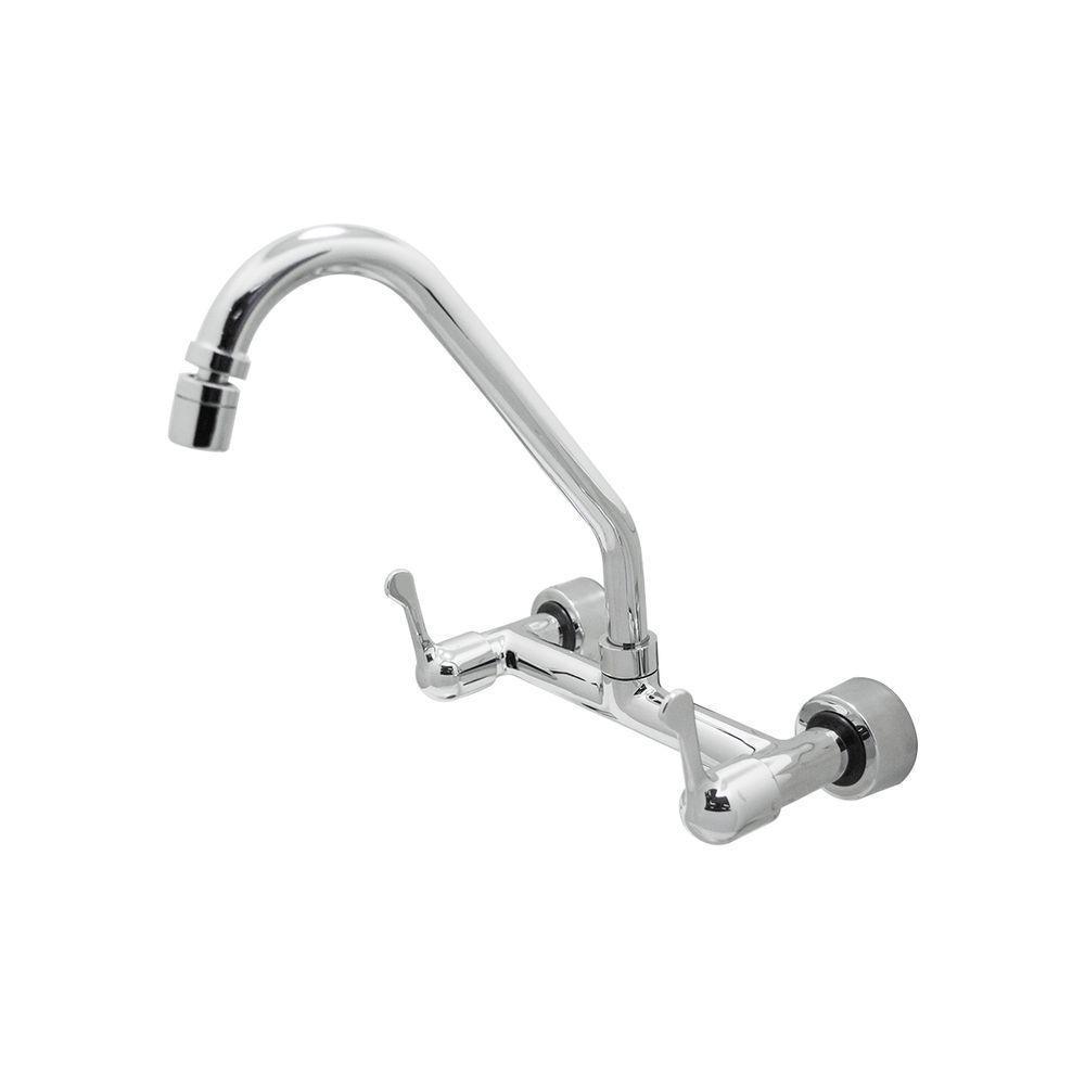 Torneira Pia Misturador Cozinha Parede Bica Móvel Cromado Bognar - 1