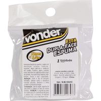 Fita Dupla Face Espuma 12mmx1,5m Branca - Vonder - 2