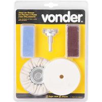 Jogo Roda De Pano E Feltro Para Polimento Com Pasta 5 Pç Vonder - 2