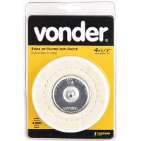 Roda De Feltro-pano 4x1-2" Haste 1-4" Para Polimento Vonder - 2