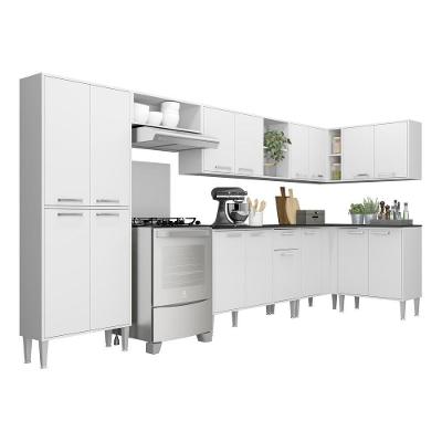 Armário de Cozinha Completa Xangai Soul 16 Portas 1 Gaveta MDP 115 cm Branco