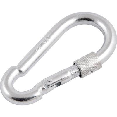 Mosquetão Com Trava Roscada 7x70mm Leve Galvanizado Vonder