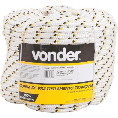Corda Multifilamento Trançada 16,0mm 26,0kg 220 Metros Branc