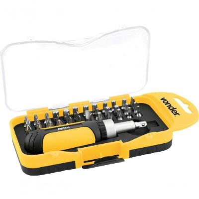 Jogo Bits Ponteiras 1-4" Com 38 Pç Cromo Vanádio Bp209 Vonder