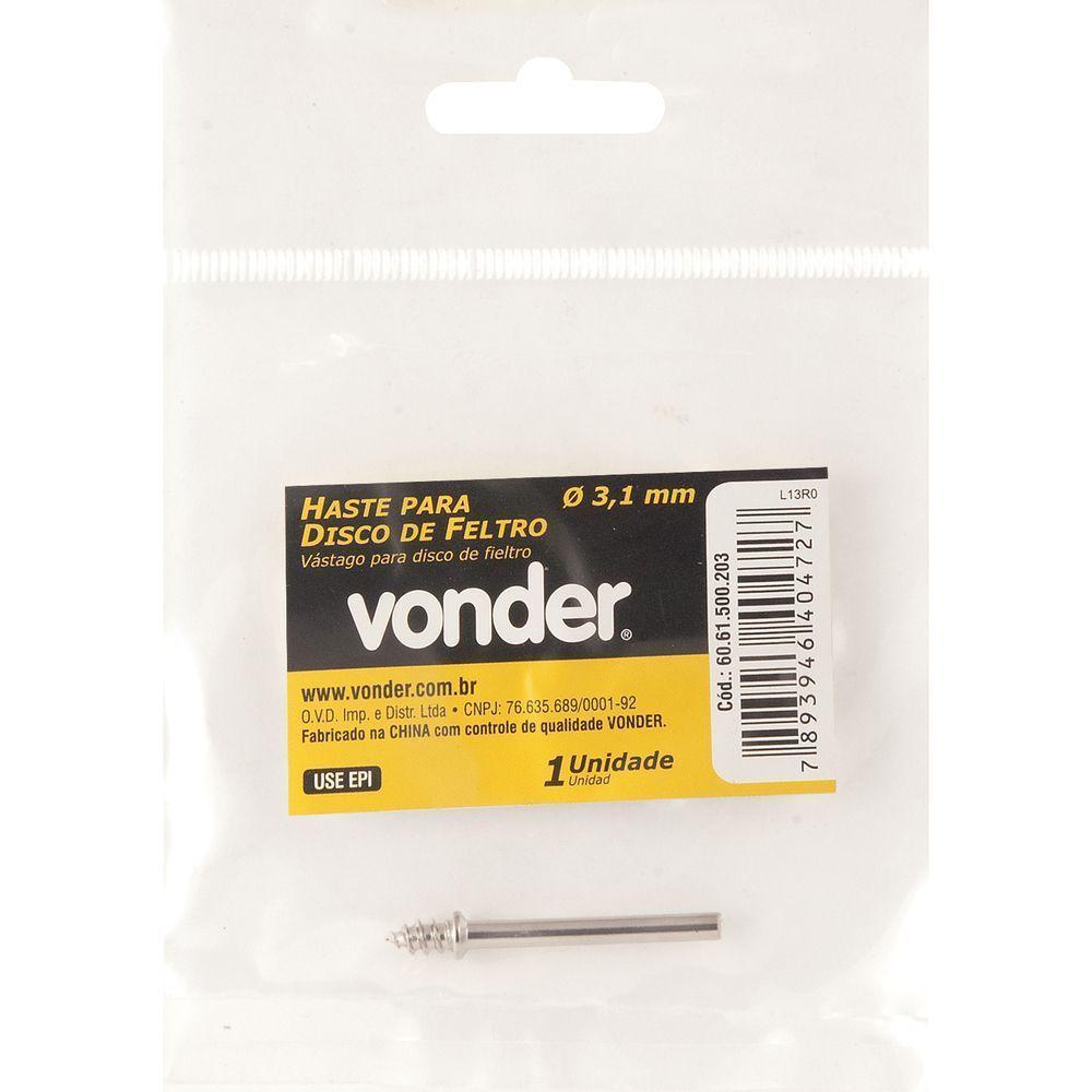 Haste Para Disco De Feltro Para Microrretífica - Vonder - 2