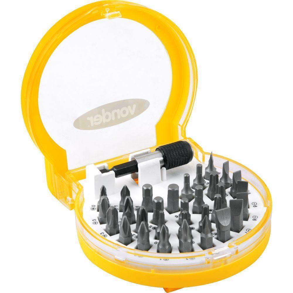 Jogo Bits-ponteiras Vonder Com 32 Peças Encaixe 1-4 - 1