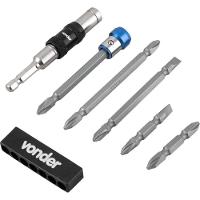 Jogo De Bits-ponteiras Com 8 Peças Com Extensão Magnética Articulada Vonder - 1