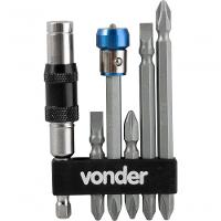 Jogo De Bits-ponteiras Com 8 Peças Com Extensão Magnética Articulada Vonder - 3