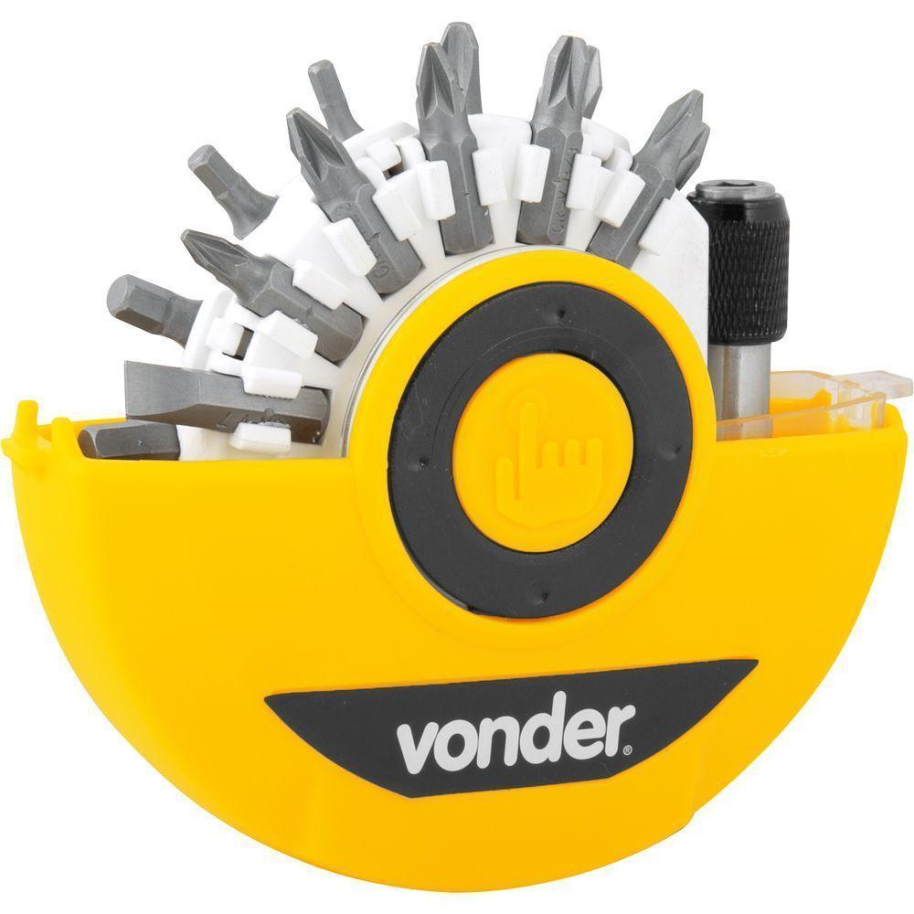 Jogo Bits-ponteiras Vonder Com 26 Peças Encaixe 1-4 - 1