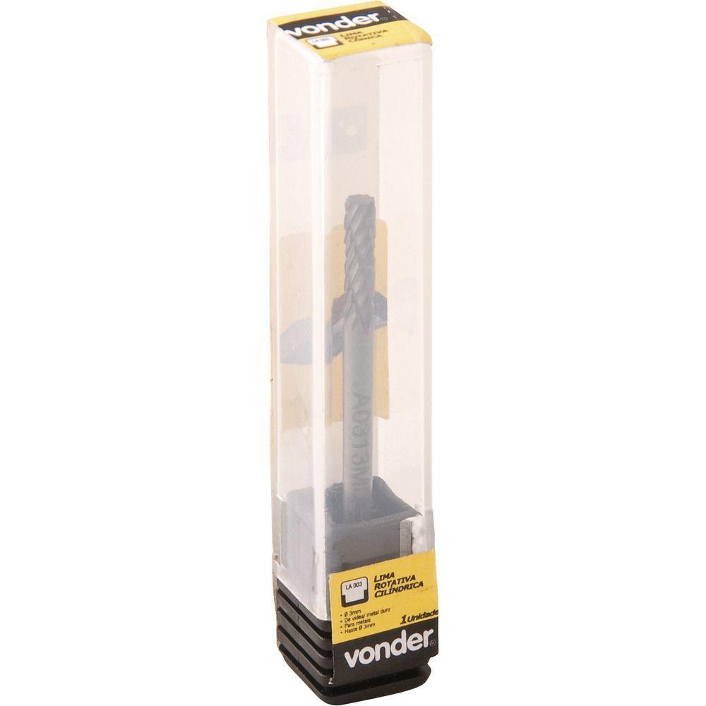 Lima Rotativa Cilíndrica 4mmx13mm Com Haste 3mm - Vonder - 2