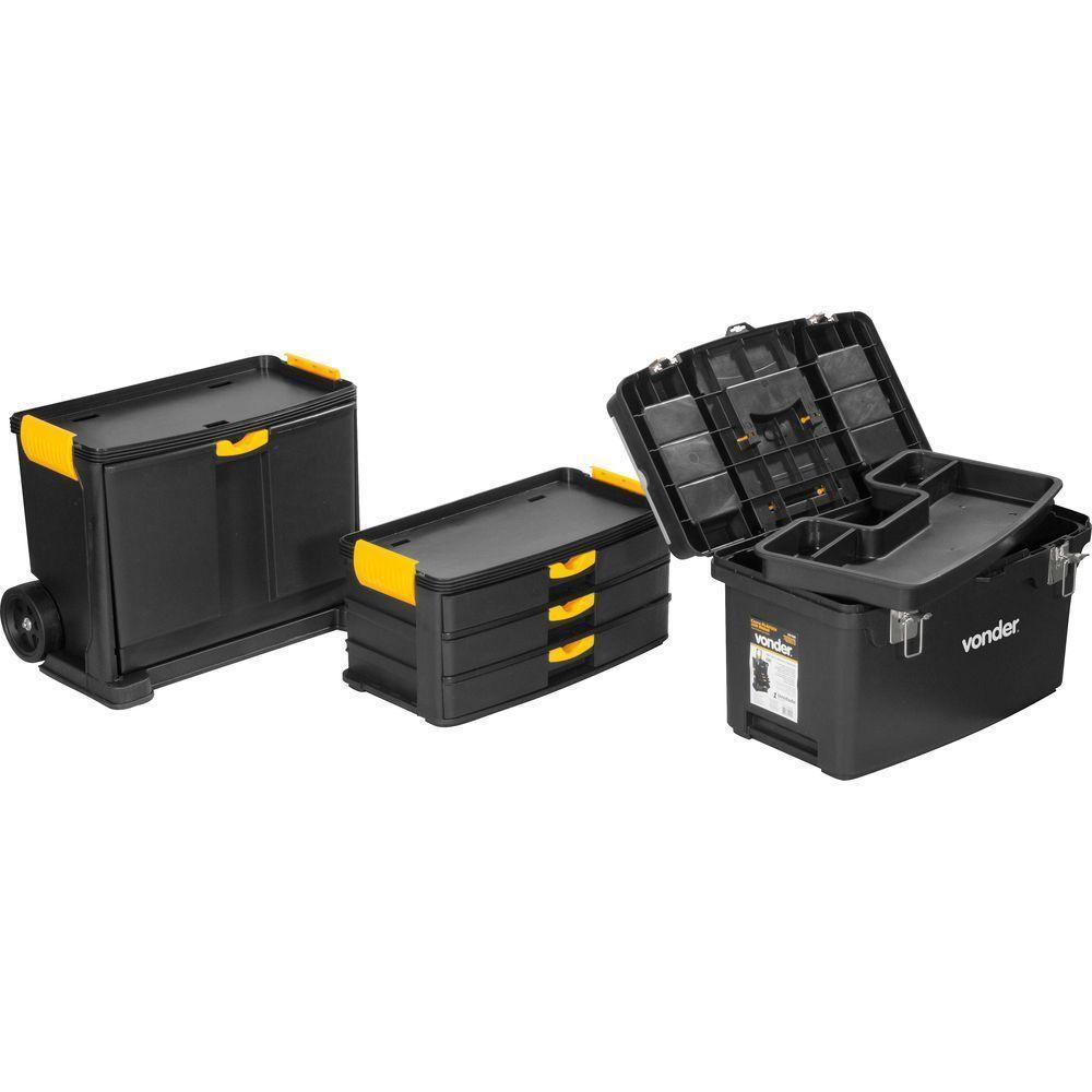 Caixa Plástica Com Rodas Crv 0500 - Vonder - 2