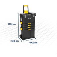 Caixa Plástica Com Rodas Crv 0500 - Vonder - 3