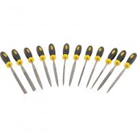 Jogo Lima Agulha 150mm Cabo Plástico Com 12 Peças - Vonder - 1