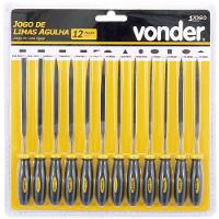 Jogo Lima Agulha 150mm Cabo Plástico Com 12 Peças - Vonder - 2