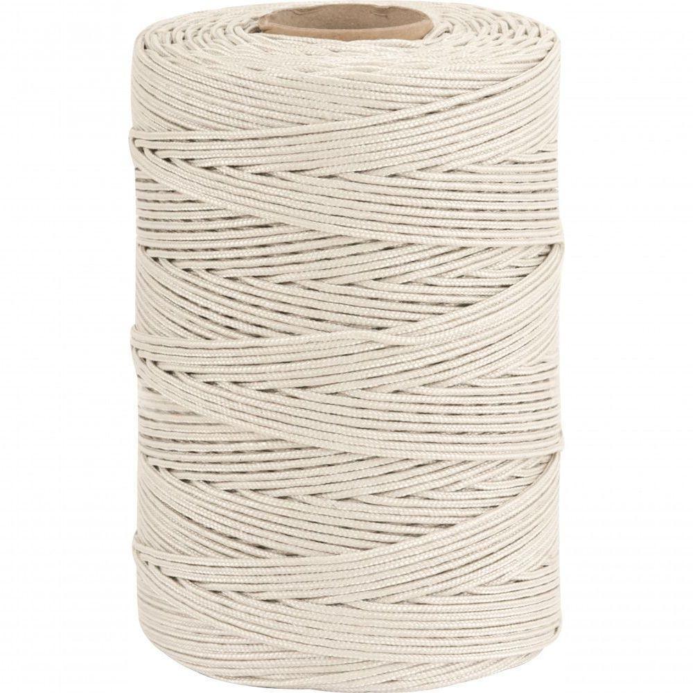 Corda Multifilamento Trançada 4,0mm 4,5kg 405 Metros Branca - 1