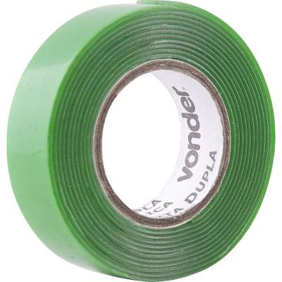 Fita Dupla Face Acrílica 19mmx2m Incolor Vonder