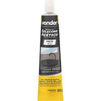 Borracha Silicone Preto 50g Acético Tubete Vonder
