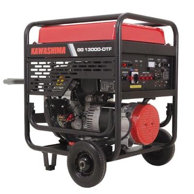 Gerador à Gasolina Kawashima Gg13000dtf 13 0kw Trifasico Bivoltavr Digital Motor 22hp Partida Elétrica