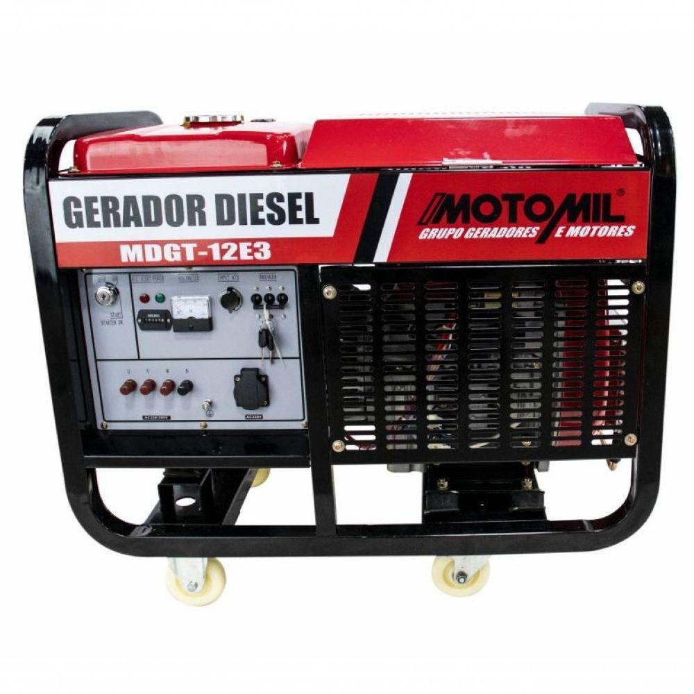 Gerador Diesel 12kva Trif.380v Mono. Mdgt-12e3 Motomil 220V - 2