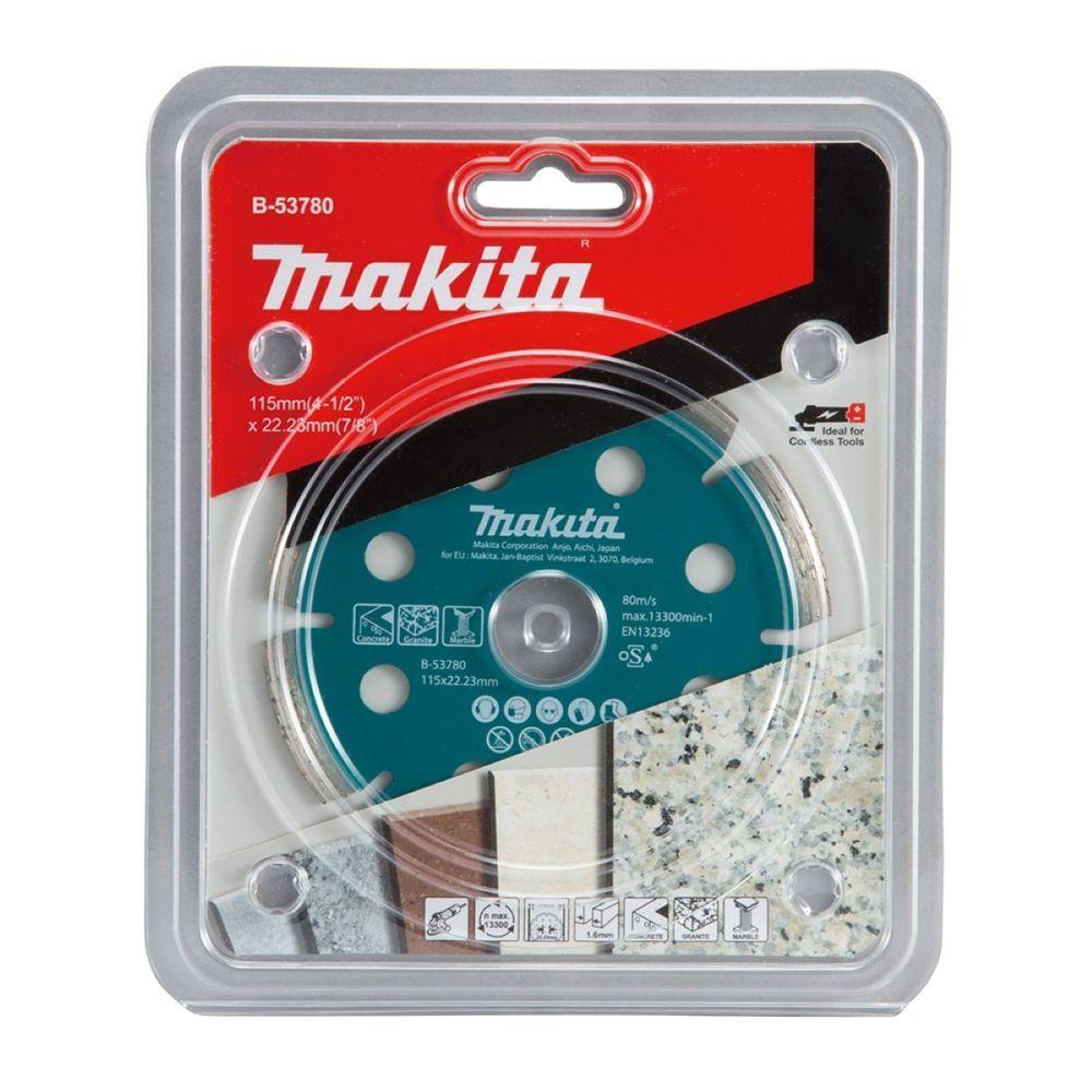 Disco De Corte Diamantado 115 X 1.6 X 22.23 Mm B-53780 Makita - 1