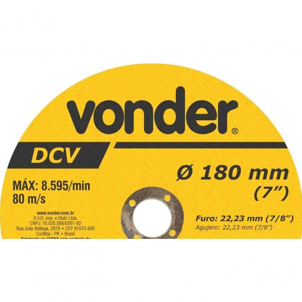 Disco De Corte 180,0x3,2x22,23 Dcv Vonder - 3
