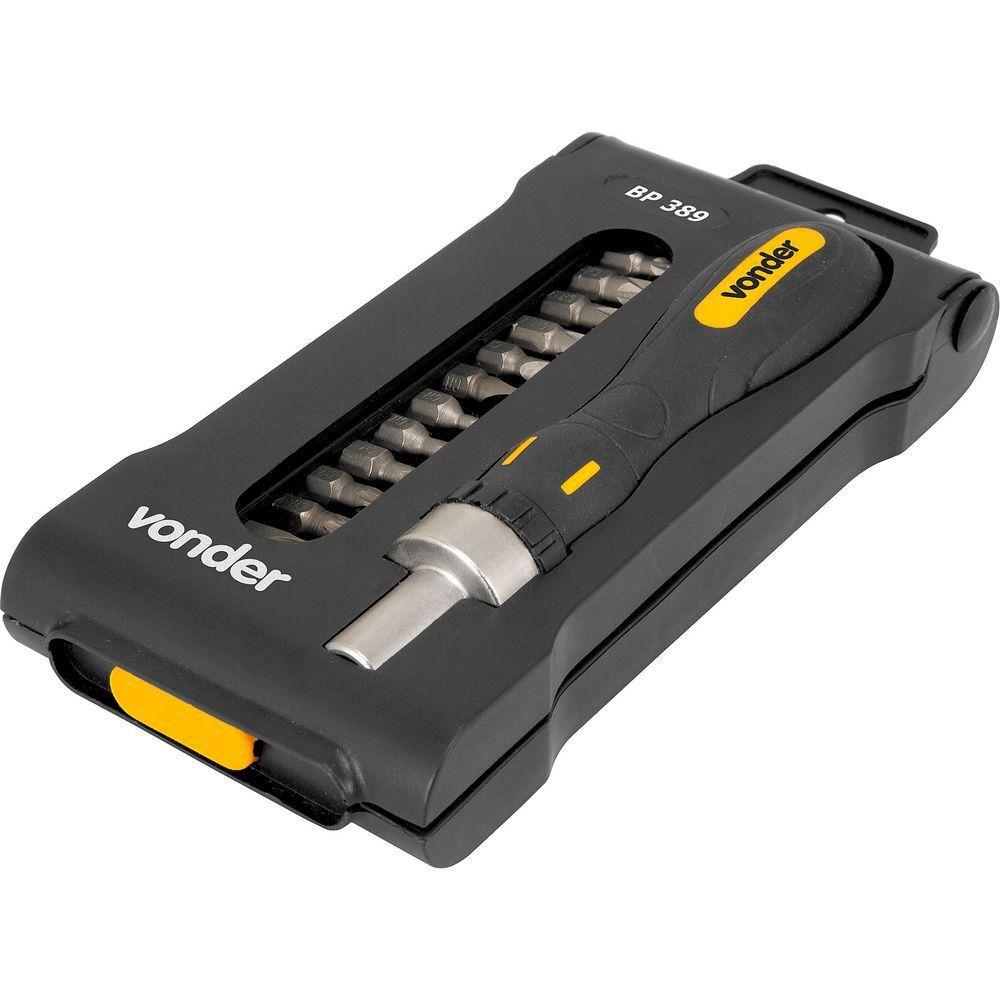 Jogo Bits Ponteiras 1-4 Com 13 Pç Cromo Vanádio Bp389 Vonder - 3