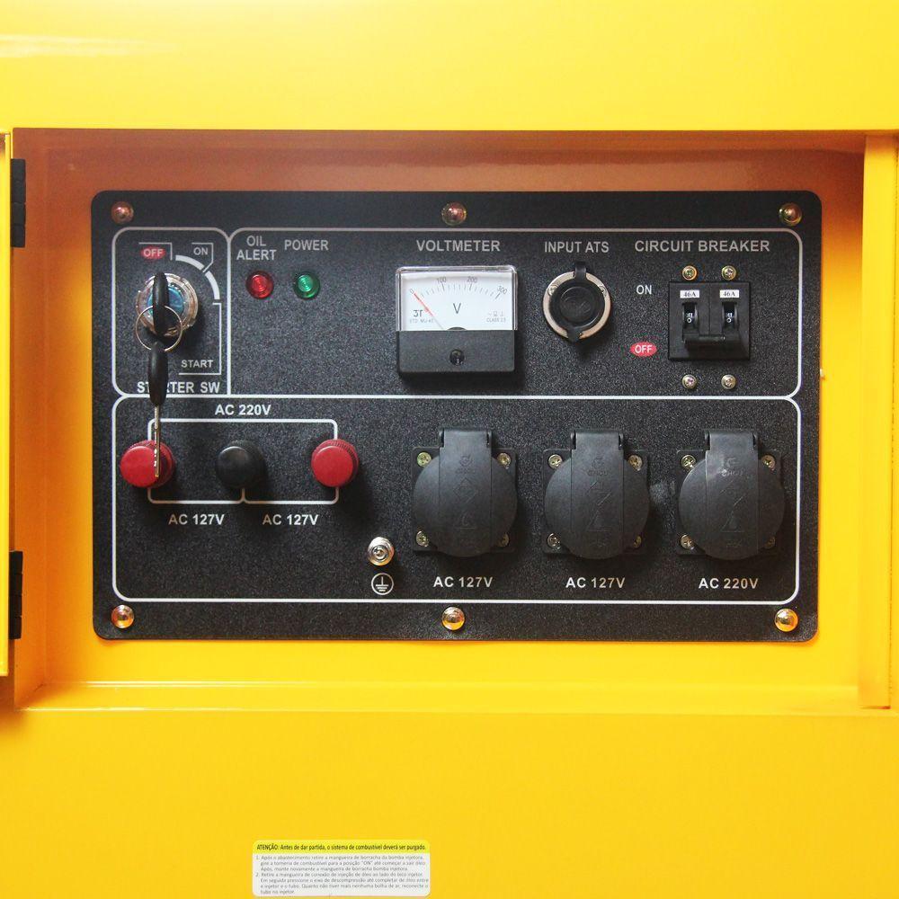 Gerador Portátil à Diesel 11 Kva 20 Hp Mono Gmd 12000es Csm - 7