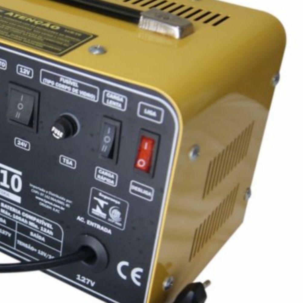 Carregador De Bateria 10a 12-100ah Lcb-10 Lynus 110V - 2