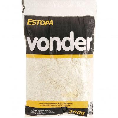 Estopa Branca 200g Para Polimento - Vonder