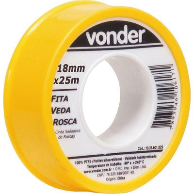Fita Veda Rosca 18mmx10m Ptfe Teflon Vonder