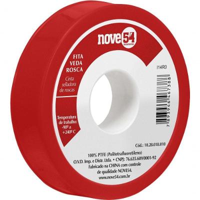 Fita Veda Rosca 12mmx10m Ptfe Teflon - Nove54