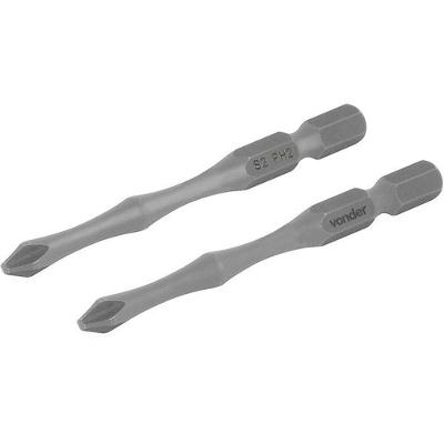 Bits De Torção S2 1-4 N. 2 75mm Com 2 Peças Vonder