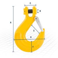 Gancho Clévis 6mm Com Trava Grau 8 Plus Vonder - 2