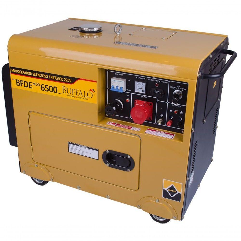 Motogerador Diesel Buffalo 6,3kva Trif 220-380v P Elétrica - 3
