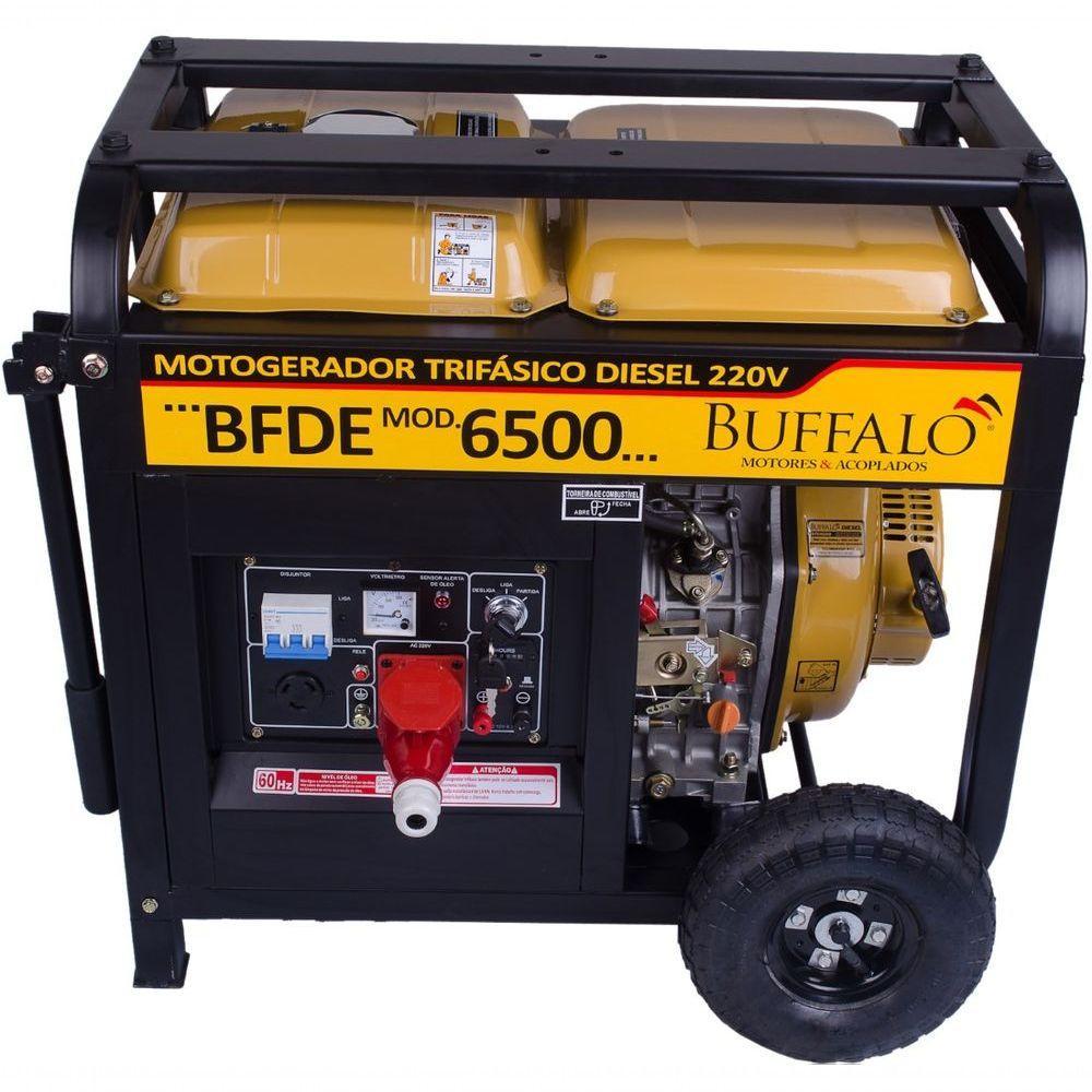 Motogerador Diesel Buffalo 5kva Trif 127- P Elétrica 220V - 3