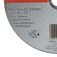 Disco De Corte E Desbaste Abrasivo B-45353-10 Makita 10 Unidades - 2