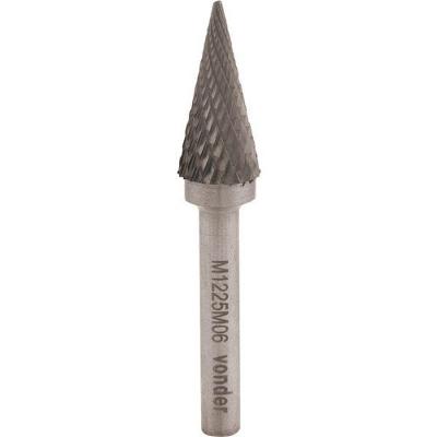 Lima Rotativa Vídea Cônica 12x25mm Haste 6mm Lm012 Vonder
