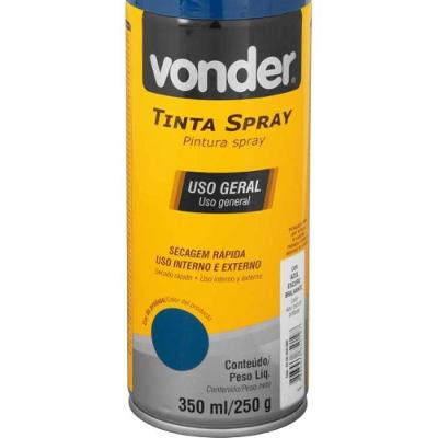 Tinta Spray Acrílica Azul Escuro 350ml-250g Vonder