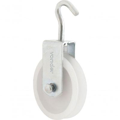 Roldana Plástica 6cm Com Gancho 20kg Vonder
