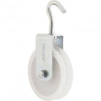 Roldana Plástica 6cm Com Gancho 20kg Vonder - 1