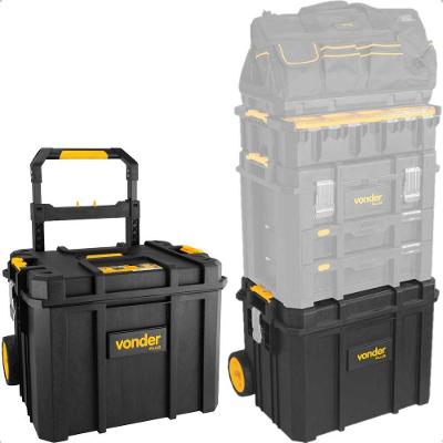 Caixa De Ferramentas Plástica Com Rodas Crv 900 Vonder