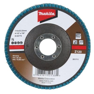 Flap Disco 115 Mm Grão Z120 Makita D-63775