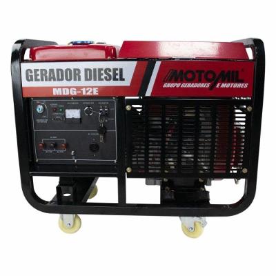 Gerador Diesel Monofásico 12 Kva 110- Mdg-12e Motomil 220V
