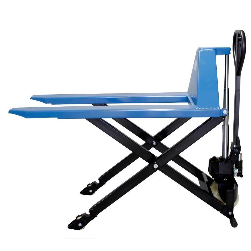 Paleteira Carro Hidráulico Pantográfico 1000kg 685x1150 Mm Roda Simples Nylon Tp1000 Bovenau - 3