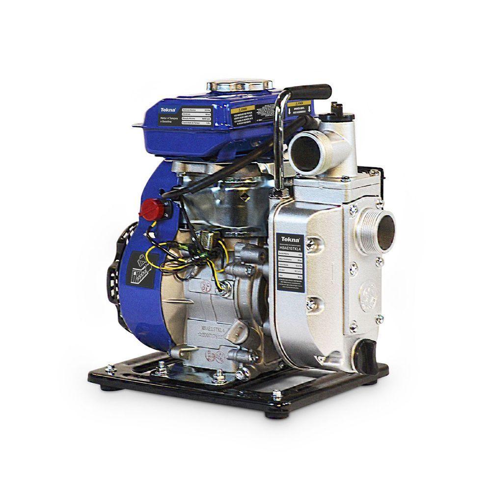 Motobomba Autoescorvante 2x2 Gasolina 4t 5,5hp 163cc Tekna - 4